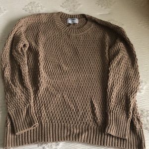 Old Navy brown waffle detail women’s sweater